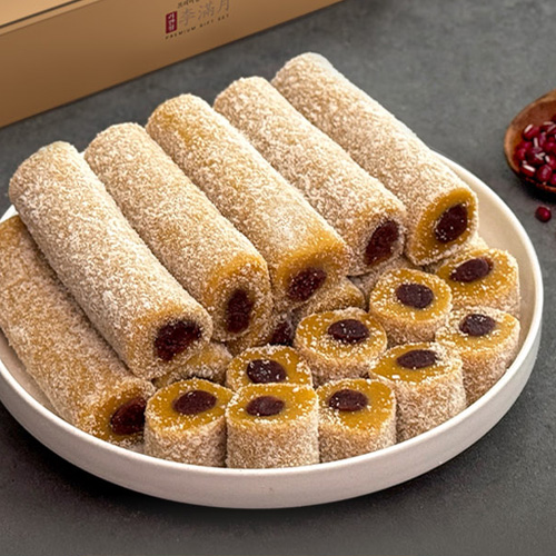 40년 전통 리만월 돌돌떡 수제 단호박/쑥/백미/흑임자 600g